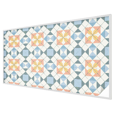 Autocollant pour vitrage symétrie colorée