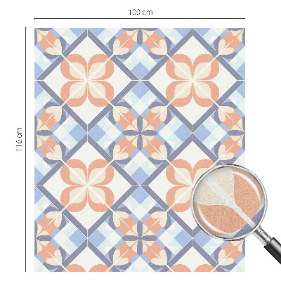 Film occultant fenêtre effet vitrail Motif floral