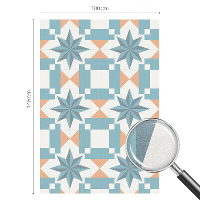 Vitrail autocollant pour fenêtre étoiles bleues