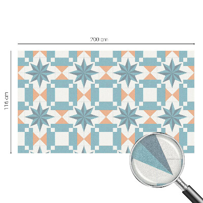 Vitrail autocollant pour fenêtre étoiles bleues