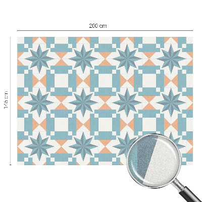 Vitrail autocollant pour fenêtre étoiles bleues