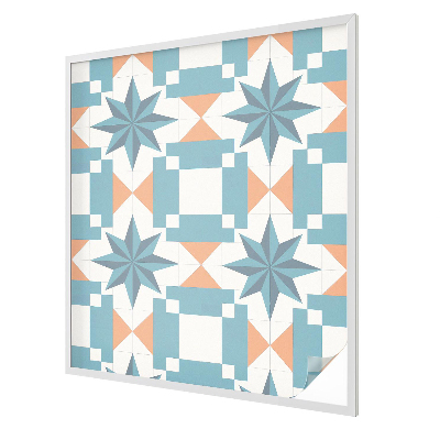 Vitrail autocollant pour fenêtre étoiles bleues