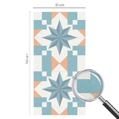 Vitrail autocollant pour fenêtre étoiles bleues