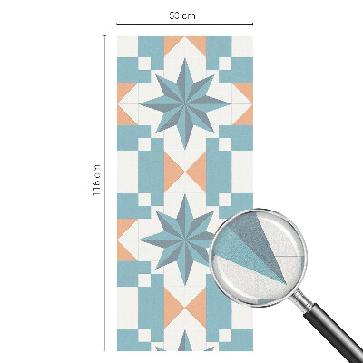 Vitrail autocollant pour fenêtre étoiles bleues