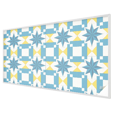 Film fenêtre décoratif occultant vitrail étoiles bleues