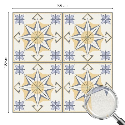 Vitrail autocollant pour fenêtre étoiles géométriques