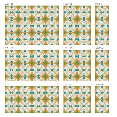 Autocollant pour vitrage Harmonie géométrique