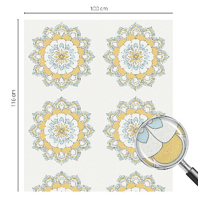 Autocollant pour vitrage mandalas colorés