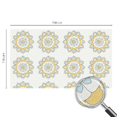 Autocollant pour vitrage mandalas colorés