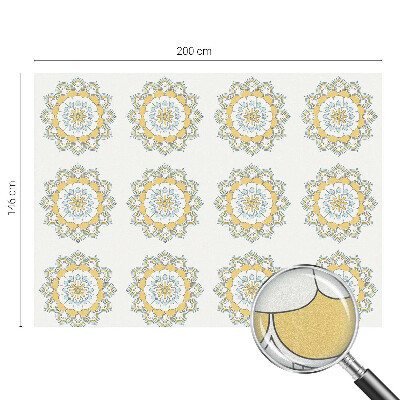 Autocollant pour vitrage mandalas colorés