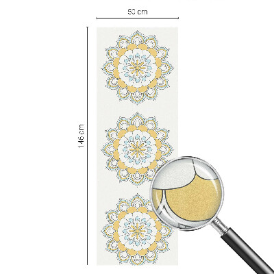 Autocollant pour vitrage mandalas colorés