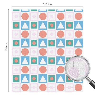Film occultant fenêtre effet vitrail Motifs abstraits