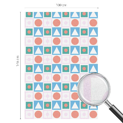 Film occultant fenêtre effet vitrail Motifs abstraits