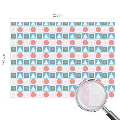 Film occultant fenêtre effet vitrail Motifs abstraits