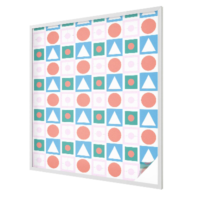 Film occultant fenêtre effet vitrail Motifs abstraits