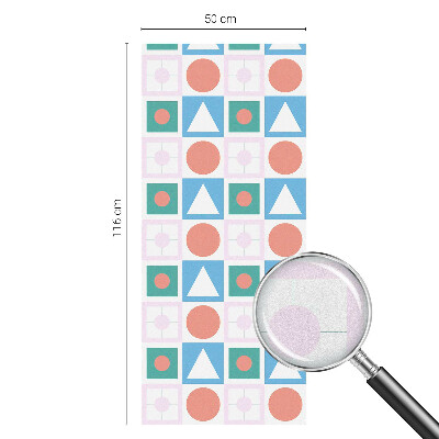 Film occultant fenêtre effet vitrail Motifs abstraits