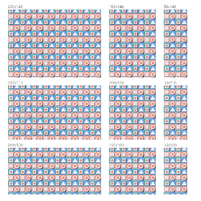 Film occultant pour fenêtre Motifs géométriques