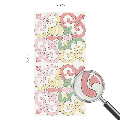 Film fenêtre décoratif occultant vitrail ornements floraux