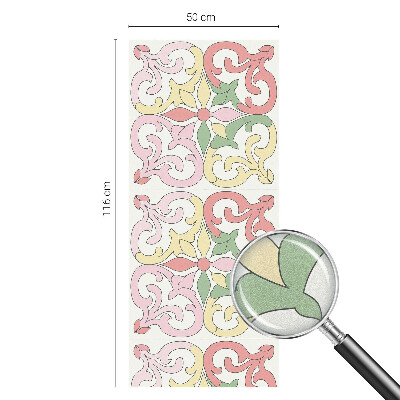 Film fenêtre décoratif occultant vitrail ornements floraux