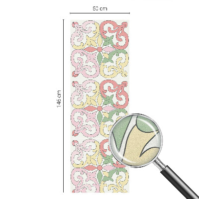 Film fenêtre décoratif occultant vitrail ornements floraux