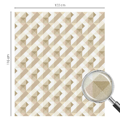 Film occultant fenêtre effet vitrail Motifs triangulaires
