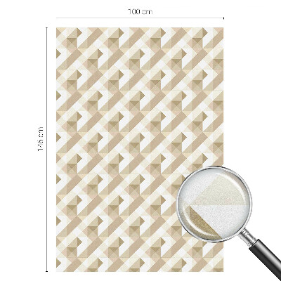 Film occultant fenêtre effet vitrail Motifs triangulaires