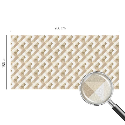 Film occultant fenêtre effet vitrail Motifs triangulaires