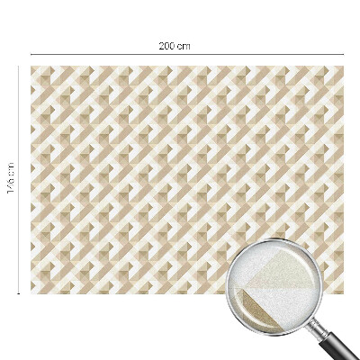 Film occultant fenêtre effet vitrail Motifs triangulaires