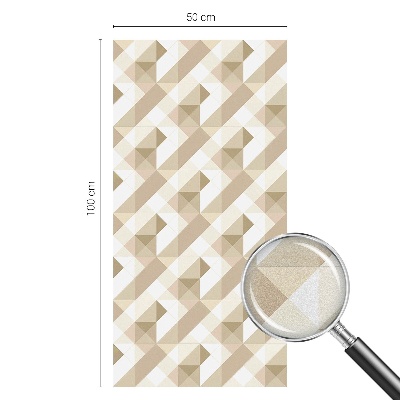 Film occultant fenêtre effet vitrail Motifs triangulaires