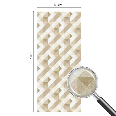 Film occultant fenêtre effet vitrail Motifs triangulaires