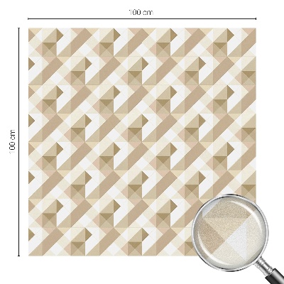 Film occultant fenêtre effet vitrail Motifs triangulaires