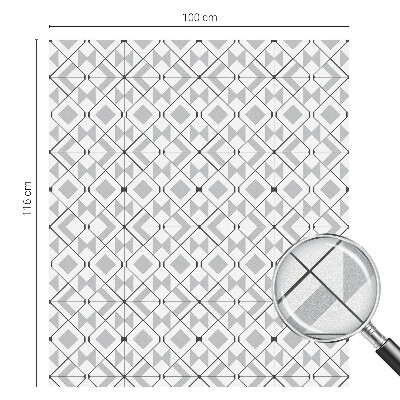 Film fenêtre décoratif occultant vitrail Motifs géométriques