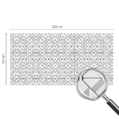 Film fenêtre décoratif occultant vitrail Motifs géométriques