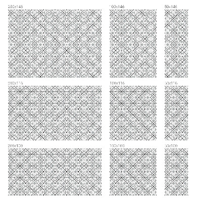 Film fenêtre décoratif occultant vitrail Motifs géométriques