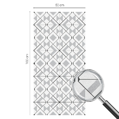 Film fenêtre décoratif occultant vitrail Motifs géométriques