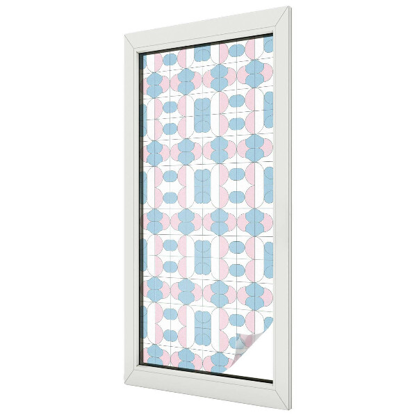 Film occultant fenêtre effet vitrail Motifs pastel