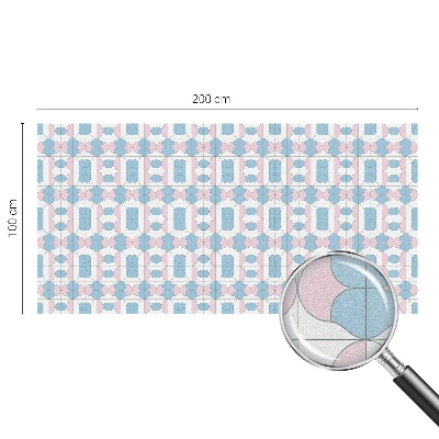 Film occultant fenêtre effet vitrail Motifs pastel