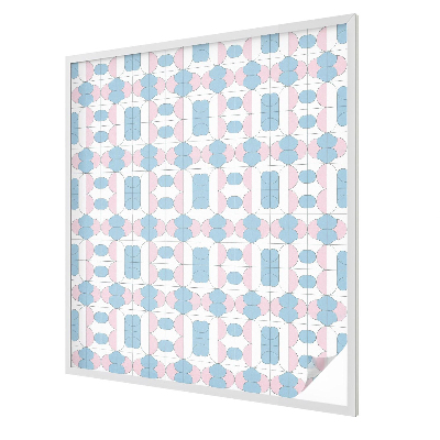 Film occultant fenêtre effet vitrail Motifs pastel