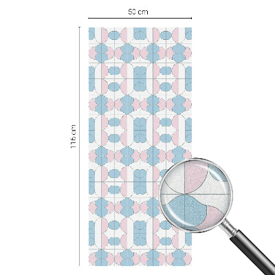 Film occultant fenêtre effet vitrail Motifs pastel