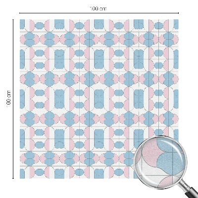 Film occultant fenêtre effet vitrail Motifs pastel