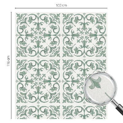 Autocollant pour vitrage ornements végétaux