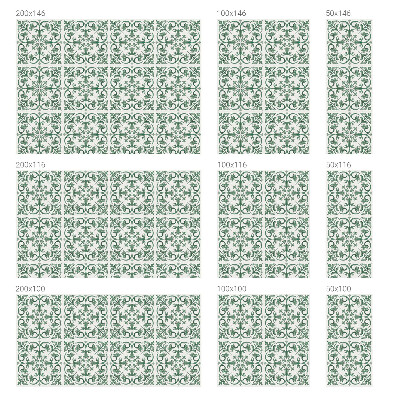 Autocollant pour vitrage ornements végétaux