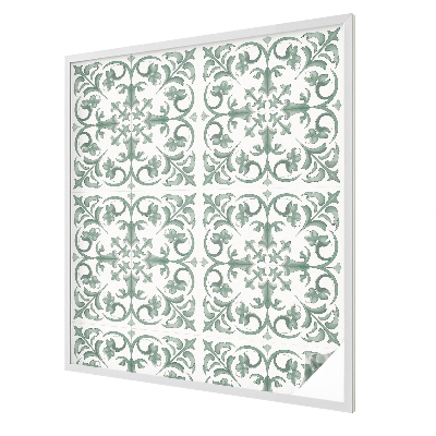 Autocollant pour vitrage ornements végétaux