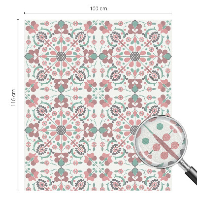 Film fenêtre décoratif occultant vitrail Harmonie florale
