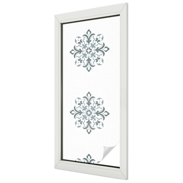 Film occultant fenêtre effet vitrail Ornement classique