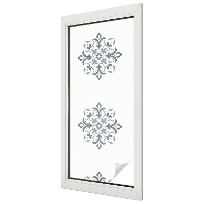 Film occultant fenêtre effet vitrail Ornement classique