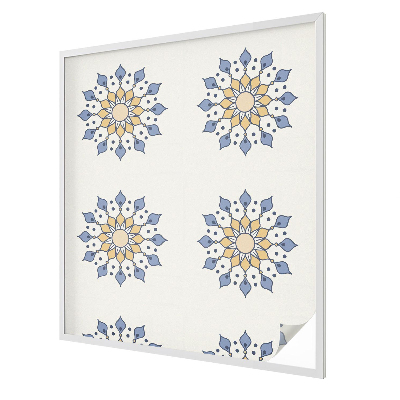 Vitrail autocollant pour fenêtre mandala décoratif