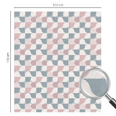 Film fenêtre décoratif occultant vitrail Motifs pastel