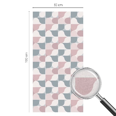 Film fenêtre décoratif occultant vitrail Motifs pastel