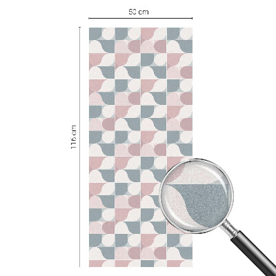 Film fenêtre décoratif occultant vitrail Motifs pastel